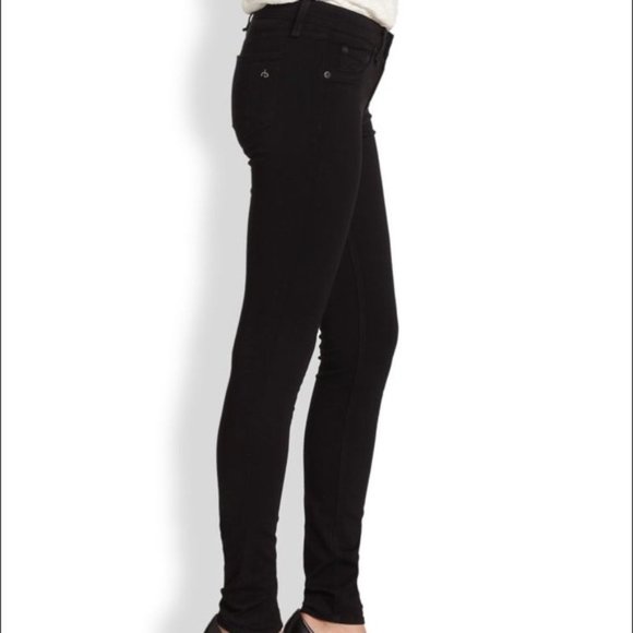 Rag Bone Skinny Jean Soft Legging Black Plush